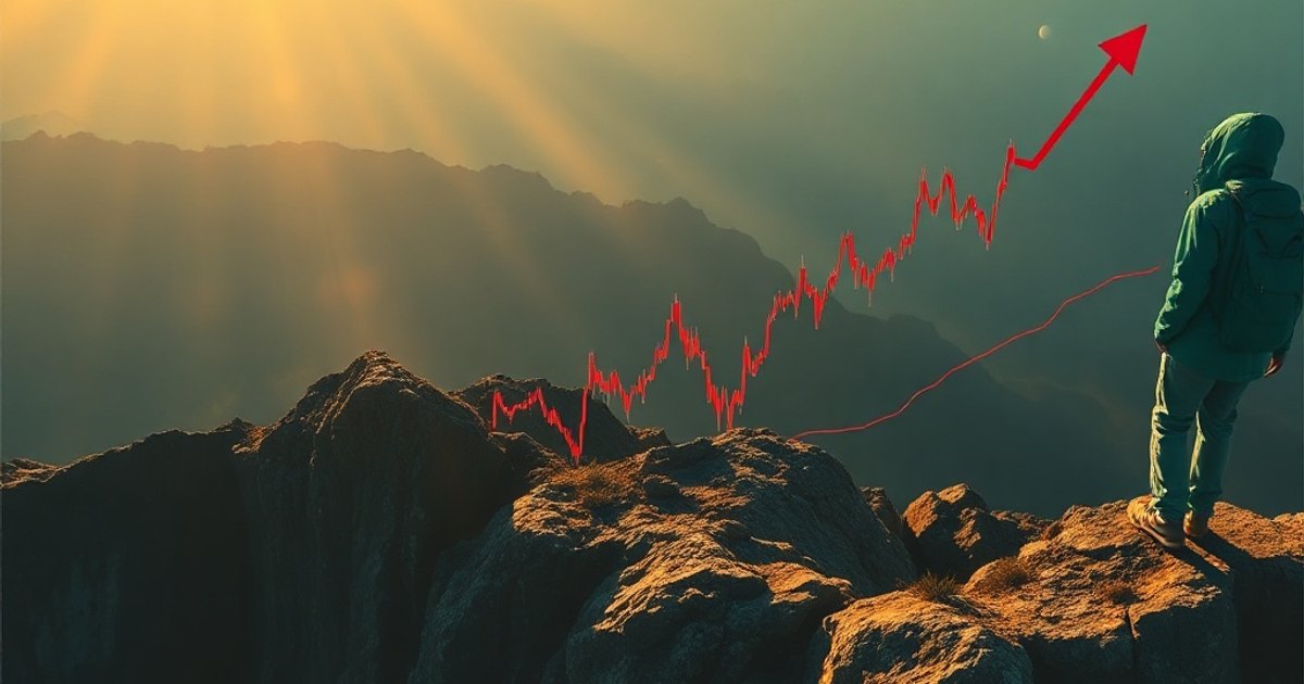 Editorial illustration for: XRP forms head-and-shoulders and bear flag patterns, targeting sub-$1 levels