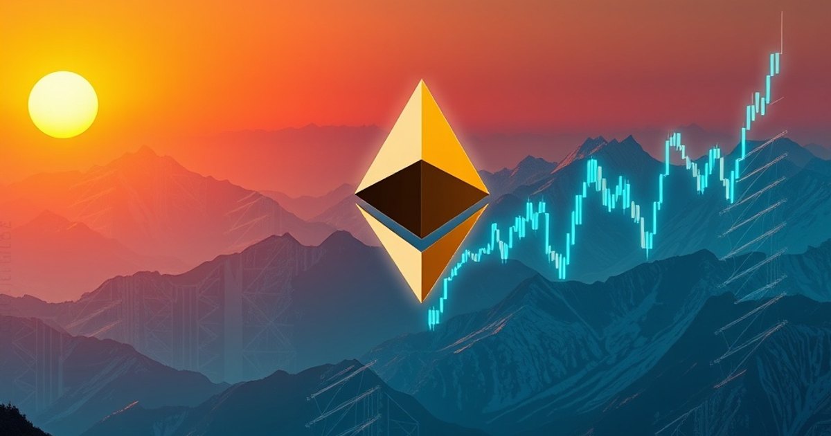 Editorial illustration for: Ether falls twice as hard as Bitcoin as Asian chip selloff drags crypto lower