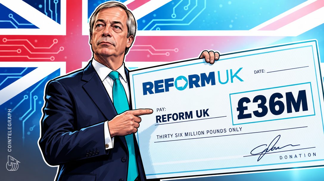 BitMEX co-founder donates ~$50M to UK Reform party