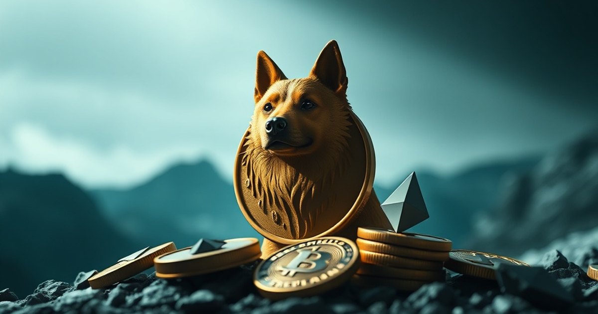 Editorial illustration for: Dogecoin Emerges as Only Top-20 Crypto With Rising 24-Hour Trading Volume