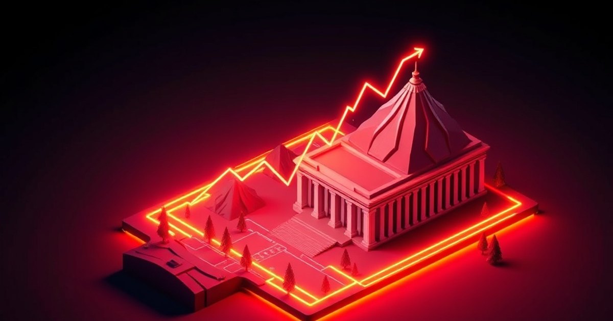 Editorial illustration for: US Treasury Yields Near 4.5% Trigger Risk-Off Across Equities and Crypto