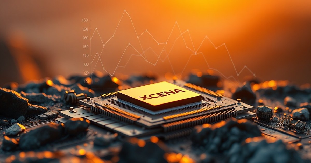 Editorial illustration for: XCENA raises $135M at $570M valuation to scale memory-centric AI chips