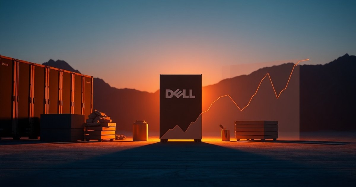Editorial illustration for: Dell stock hits record high on AI-driven earnings beat and $51.3 billion backlog
