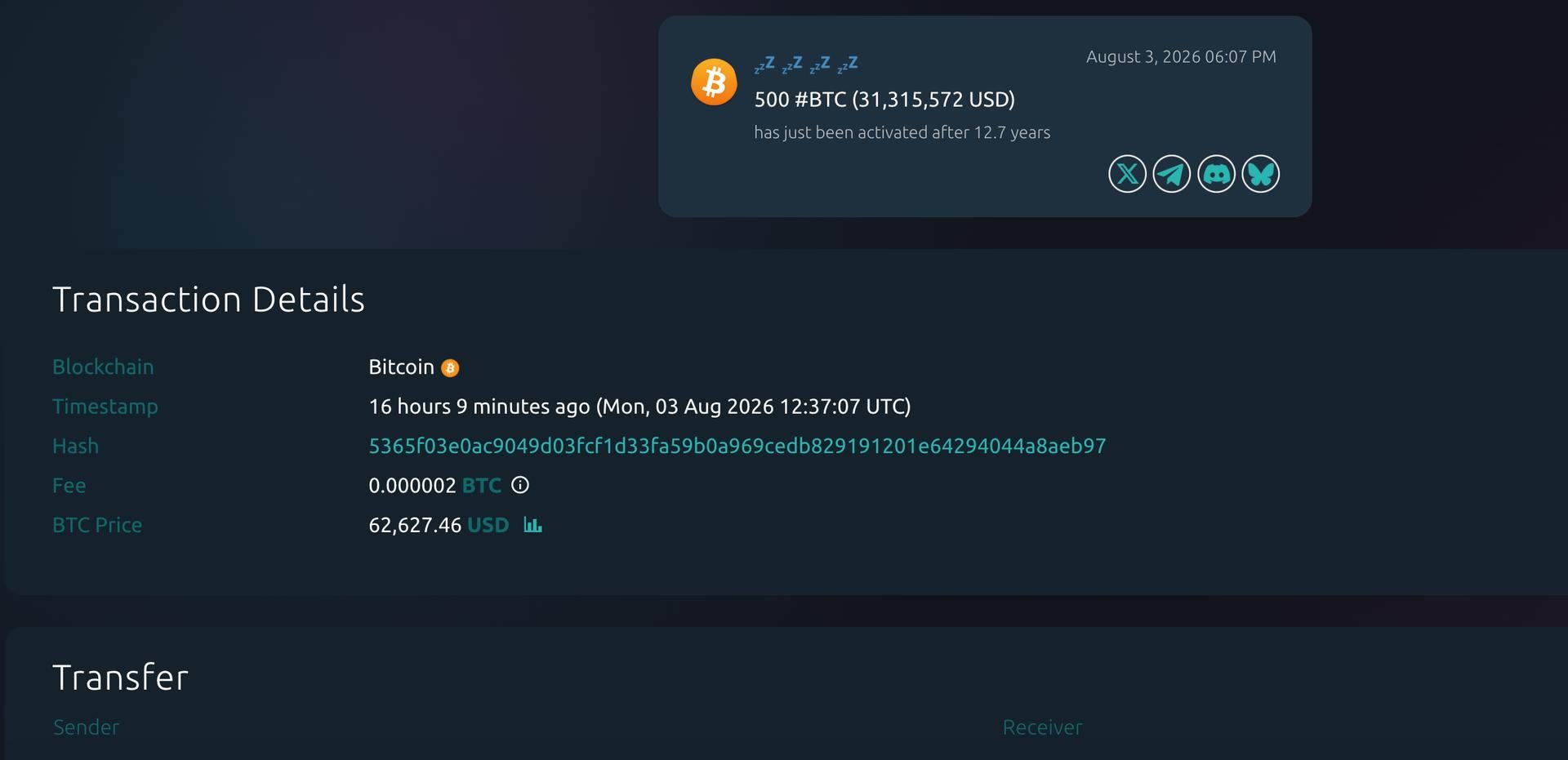 12-year-old Bitcoin wallet moves $31M; dormant coins stirring post-Coldcard incident
