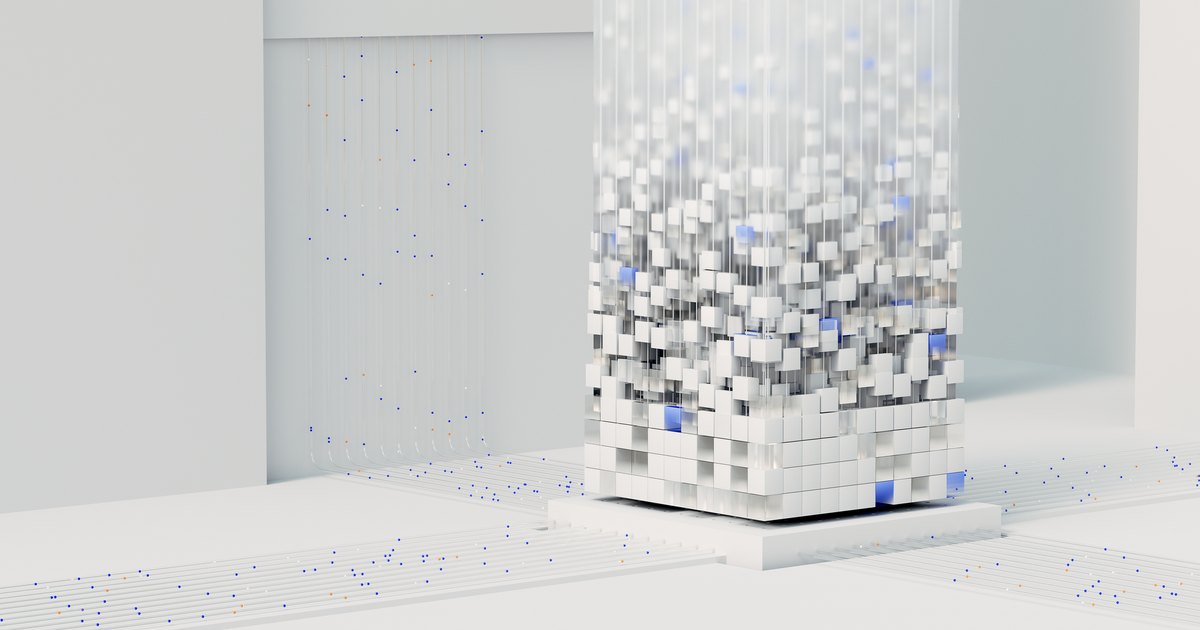 Abstract 3D render visualizing artificial intelligence and neural networks in digital form.