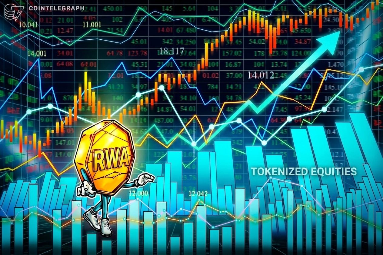 Tokenized stock trading volume surges 415% in a month to $29.5B