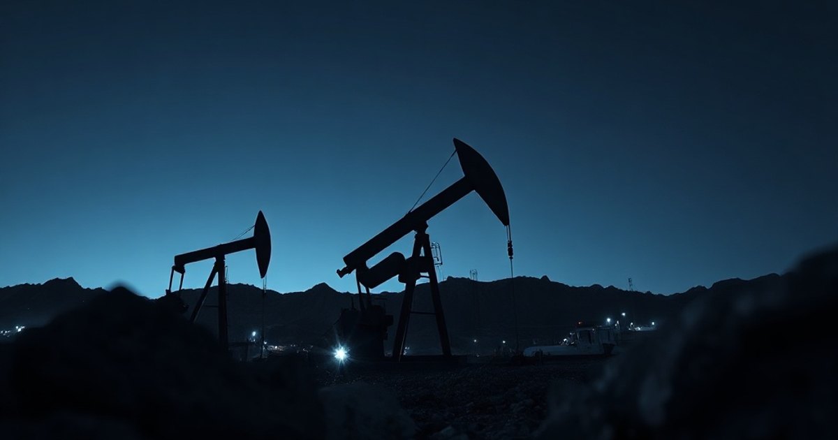 Editorial illustration for: Oil prices fall as US-Iran talks ease supply disruption fears