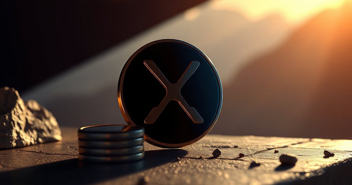 Editorial illustration for: XRP breaks $1.10 resistance on late-session volume surge